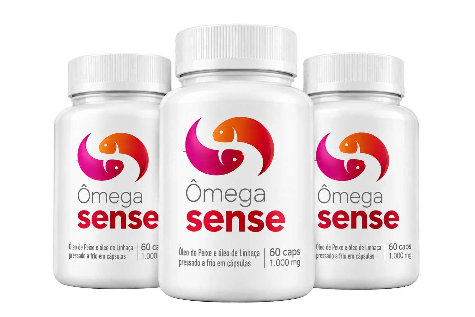 3 potes de Ômega Sense