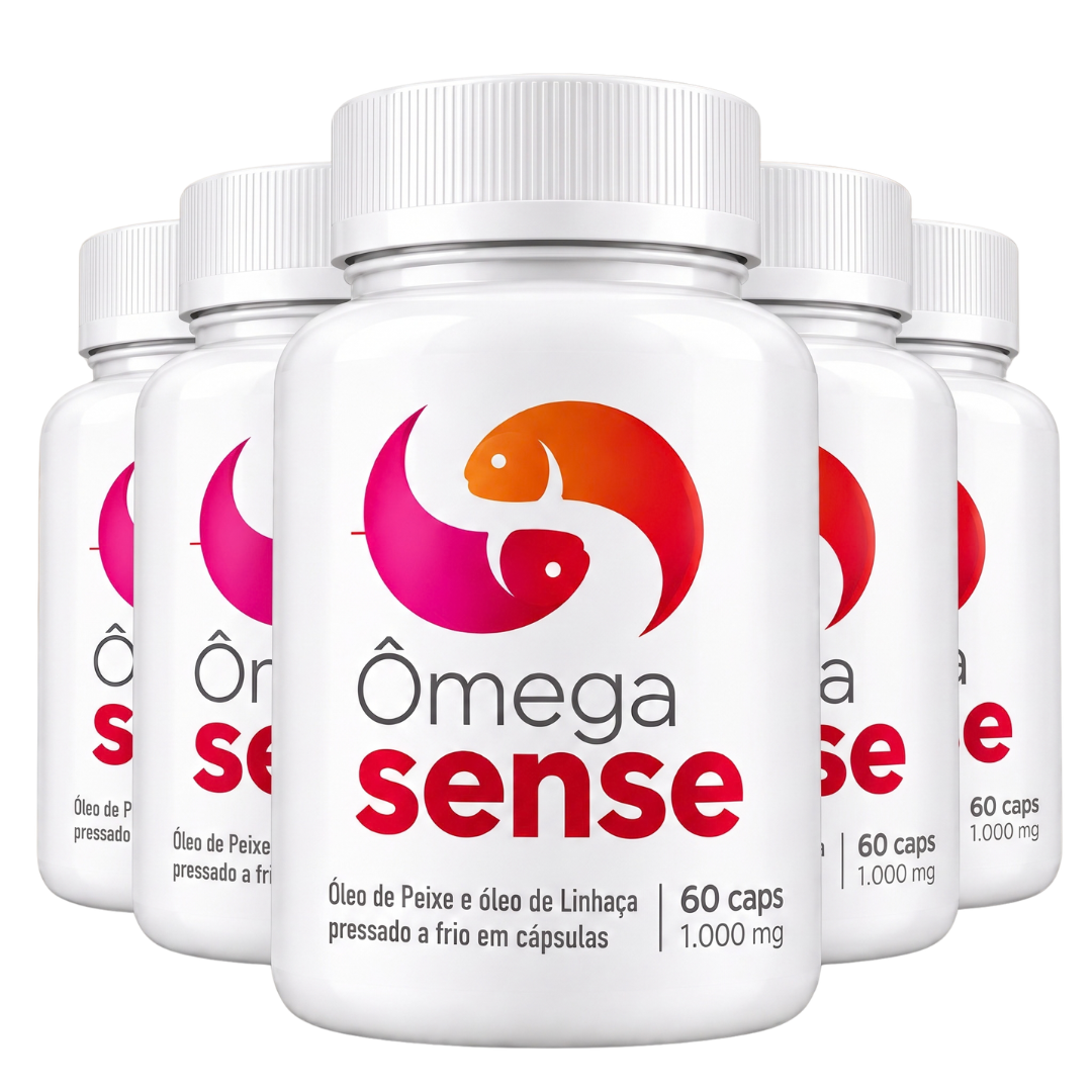 5 potes de Ômega Sense